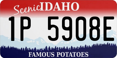 ID license plate 1P5908E