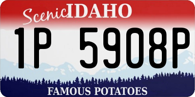 ID license plate 1P5908P