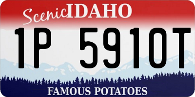 ID license plate 1P5910T