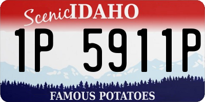 ID license plate 1P5911P