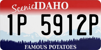 ID license plate 1P5912P