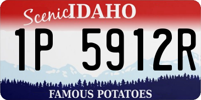 ID license plate 1P5912R