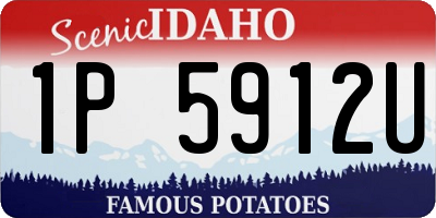 ID license plate 1P5912U