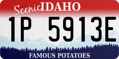 ID license plate 1P5913E
