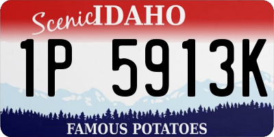 ID license plate 1P5913K