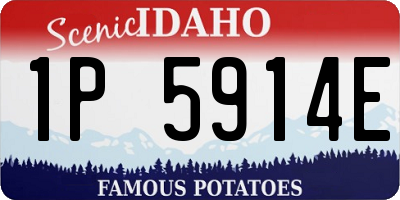 ID license plate 1P5914E