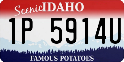 ID license plate 1P5914U