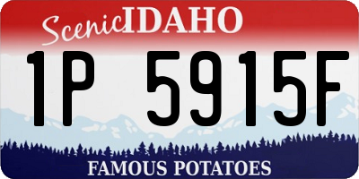 ID license plate 1P5915F