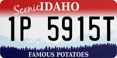 ID license plate 1P5915T