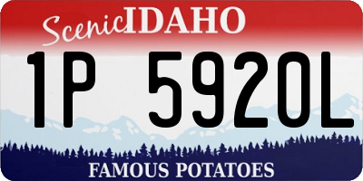 ID license plate 1P5920L