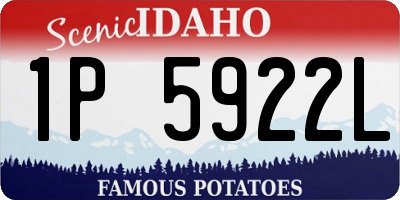 ID license plate 1P5922L