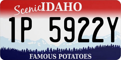 ID license plate 1P5922Y