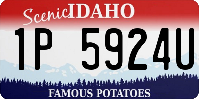 ID license plate 1P5924U