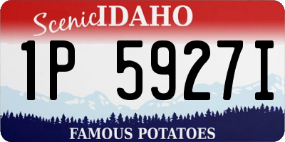 ID license plate 1P5927I
