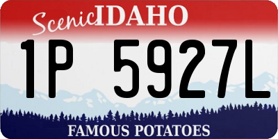ID license plate 1P5927L