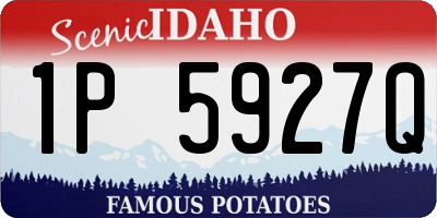 ID license plate 1P5927Q