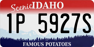 ID license plate 1P5927S