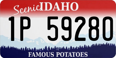 ID license plate 1P5928O