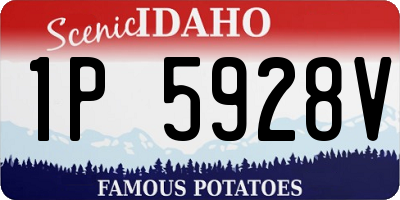 ID license plate 1P5928V