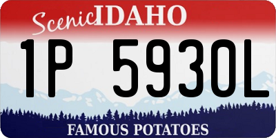 ID license plate 1P5930L
