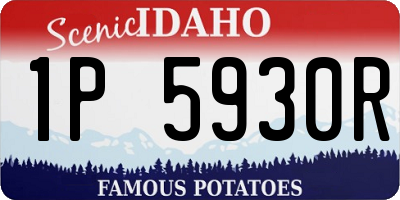 ID license plate 1P5930R