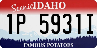 ID license plate 1P5931I