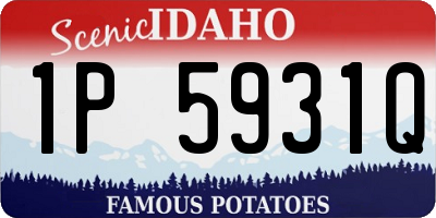 ID license plate 1P5931Q