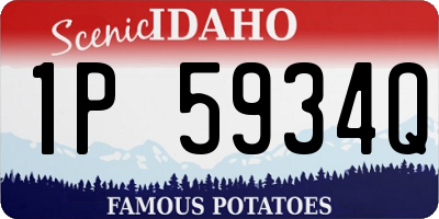 ID license plate 1P5934Q