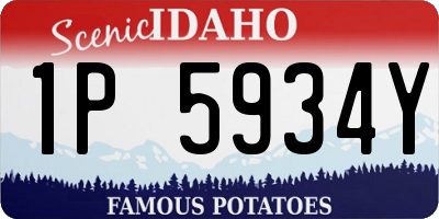 ID license plate 1P5934Y