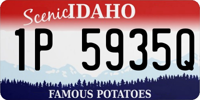 ID license plate 1P5935Q