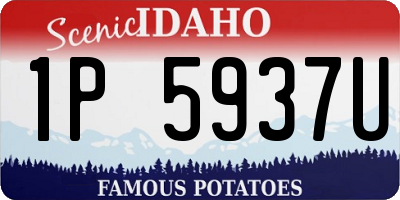 ID license plate 1P5937U