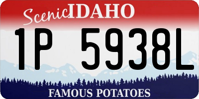 ID license plate 1P5938L