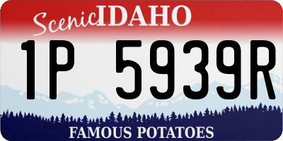 ID license plate 1P5939R