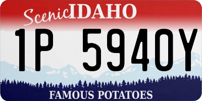 ID license plate 1P5940Y
