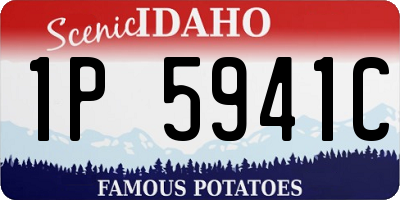 ID license plate 1P5941C