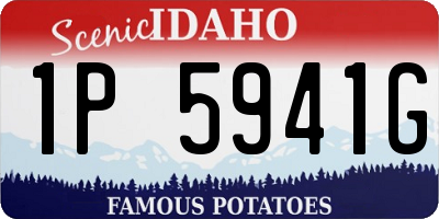 ID license plate 1P5941G