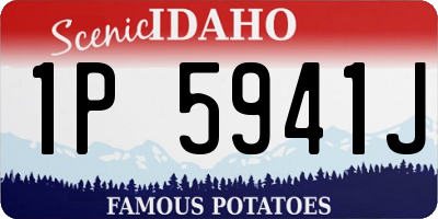 ID license plate 1P5941J