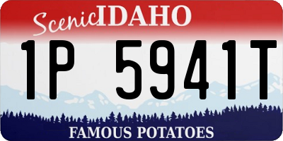 ID license plate 1P5941T