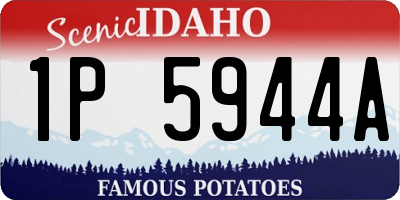 ID license plate 1P5944A