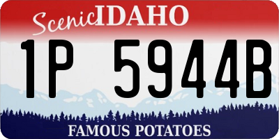 ID license plate 1P5944B