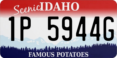 ID license plate 1P5944G