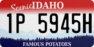 ID license plate 1P5945H