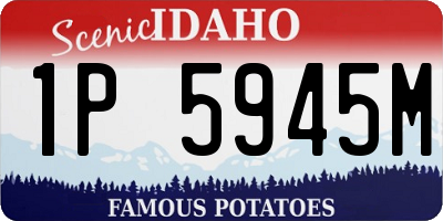 ID license plate 1P5945M