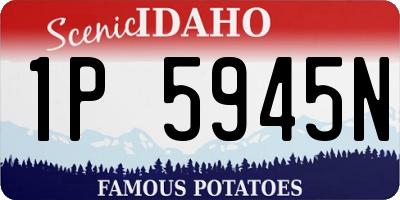 ID license plate 1P5945N