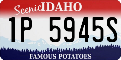 ID license plate 1P5945S