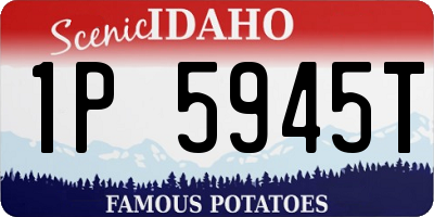 ID license plate 1P5945T