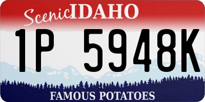 ID license plate 1P5948K