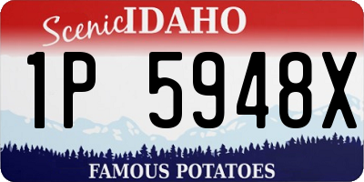 ID license plate 1P5948X