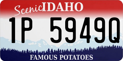 ID license plate 1P5949Q