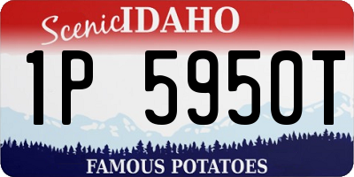 ID license plate 1P5950T